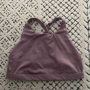 All In Motion Purple Sports Bra Twist Back